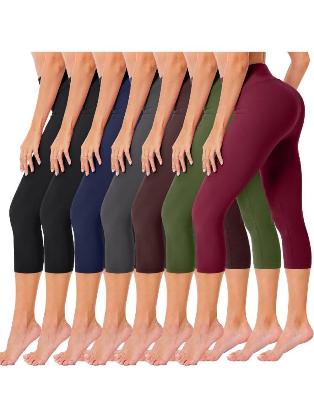 Creamlush High Waisted Leggings for Women | Full Length & Capri Options, Soft
